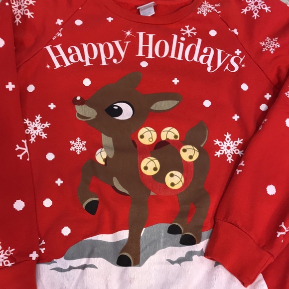 Small Happy Holidays red sweater - Picture 3 of 5